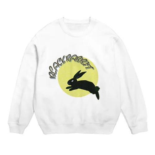 うさぎ年　2023　ブラック・ラビット Crew Neck Sweatshirt