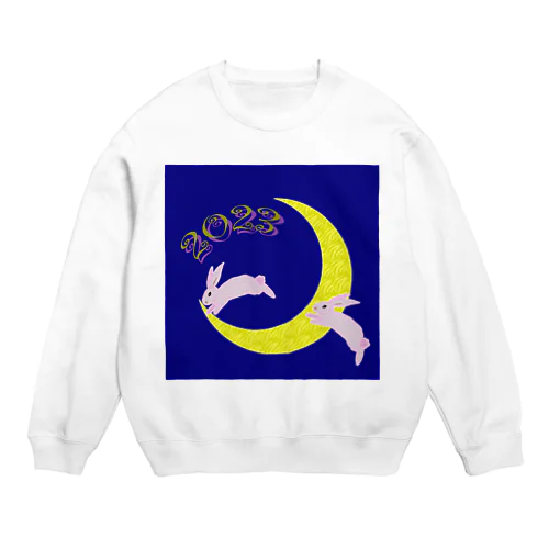 うさぎ年　2023　ピンク・ラビット Crew Neck Sweatshirt