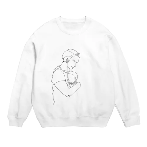 パパです Crew Neck Sweatshirt