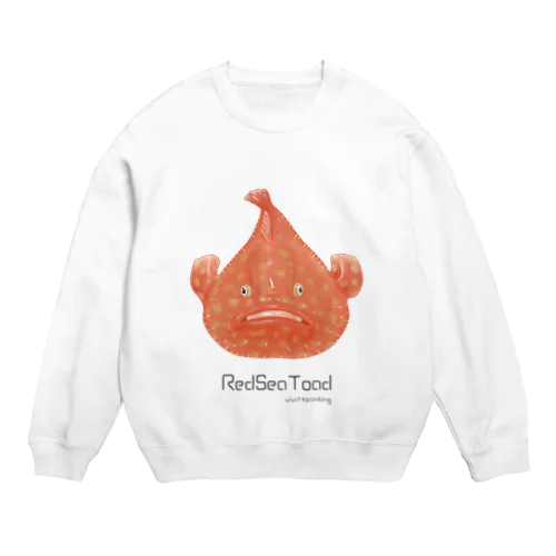 ミドリフサアンコウ  スウェット【ライトカラー】 Crew Neck Sweatshirt