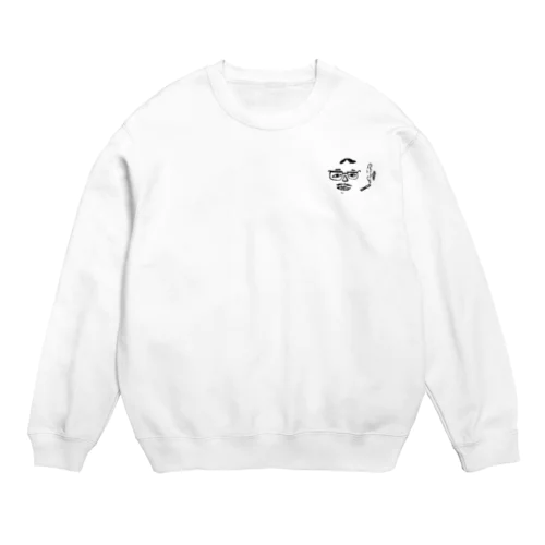 たばこ吸うおじさん Crew Neck Sweatshirt