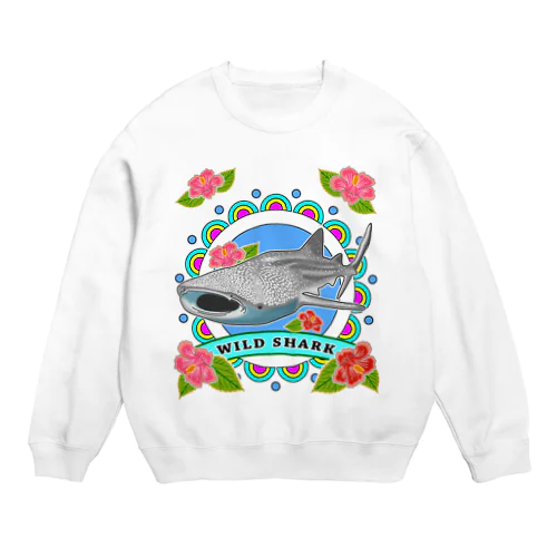 WILD SHARK  ジンベエザメ Crew Neck Sweatshirt