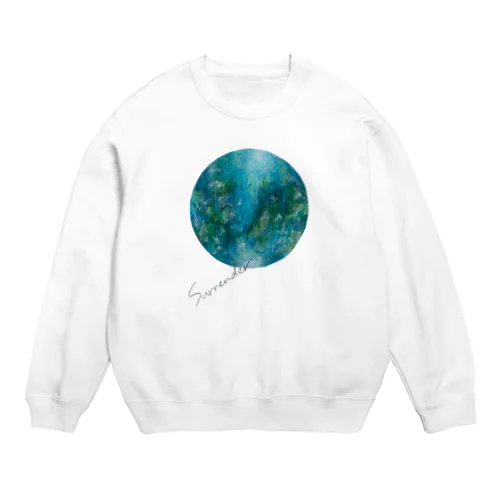 惑星シリーズ"from planets"Neptune Crew Neck Sweatshirt