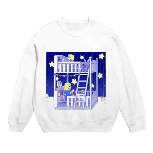 雲の上、星の下 Crew Neck Sweatshirt