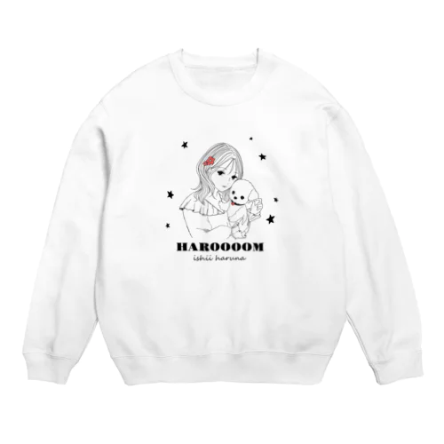 石井陽菜コラボアイテム(simple) Crew Neck Sweatshirt