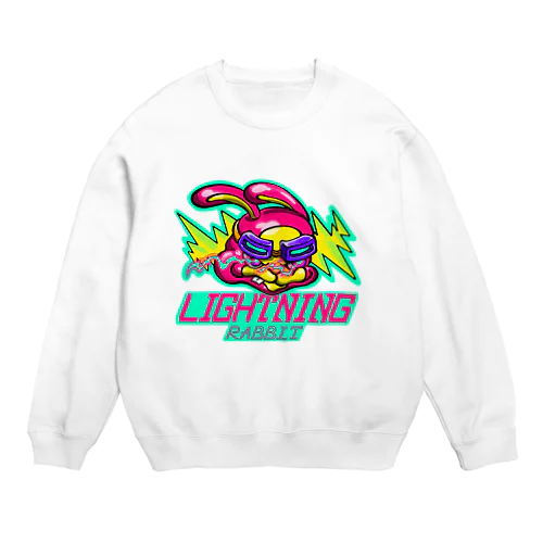 Lightning Rabbit  Crew Neck Sweatshirt