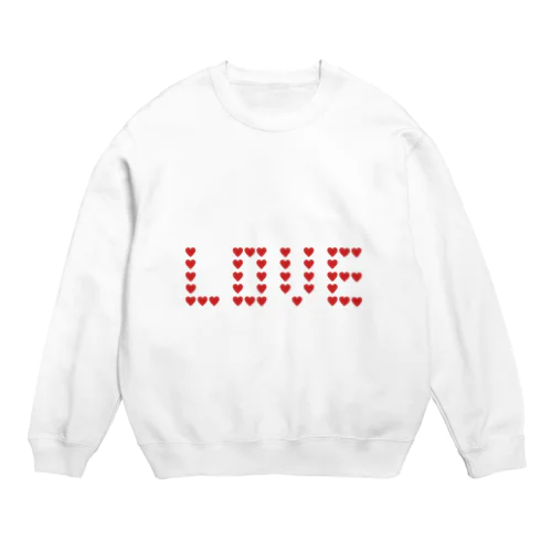 ドット絵LOVE Crew Neck Sweatshirt