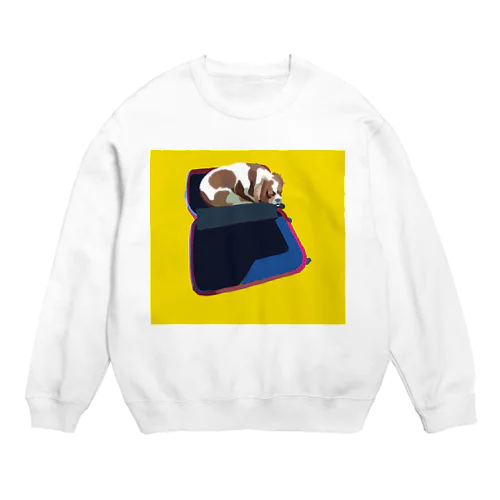 スーツケース犬 Crew Neck Sweatshirt