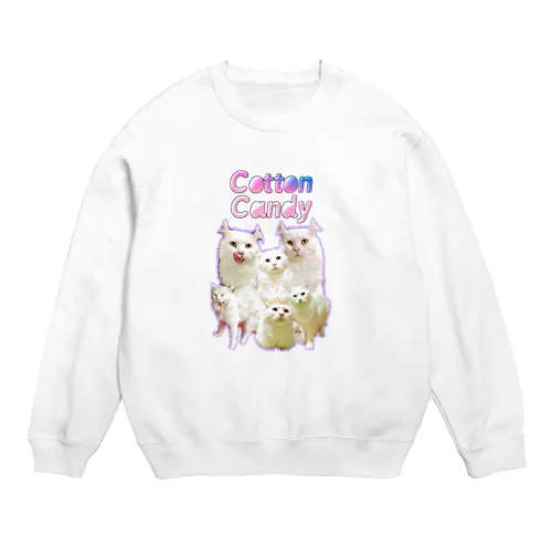 Cotton Candyな耳毛 Crew Neck Sweatshirt