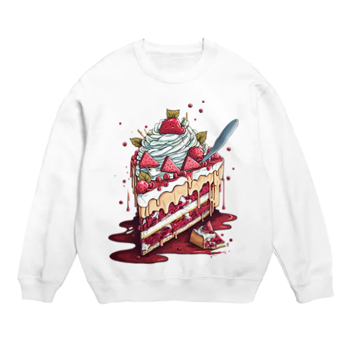 血みどろケーキ Crew Neck Sweatshirt