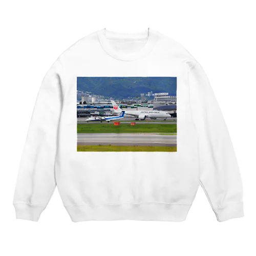 飛行機 Crew Neck Sweatshirt