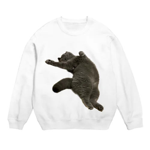 お腹ぽっこりむっちり丸 Crew Neck Sweatshirt