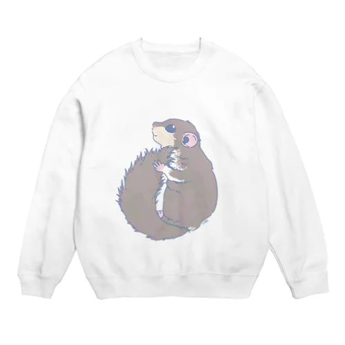 くすみカラーのアフリカヤマネ01 Crew Neck Sweatshirt