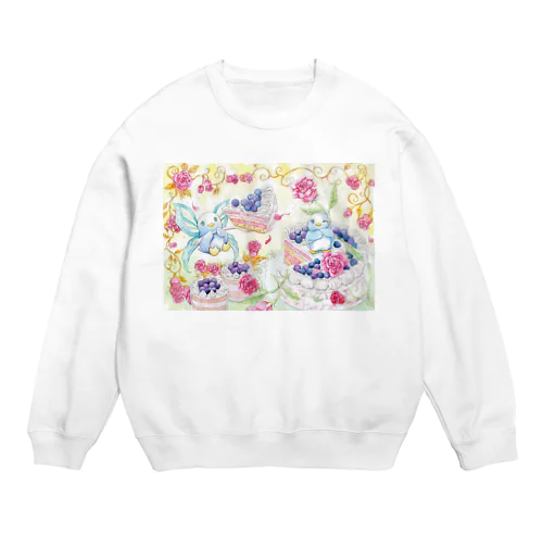 ペンギン☆ブルーベリーケーキ Crew Neck Sweatshirt