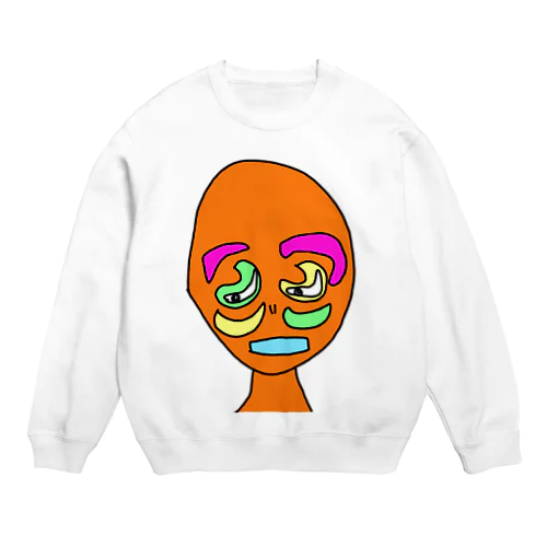 らくがき王国　背景：白 Crew Neck Sweatshirt