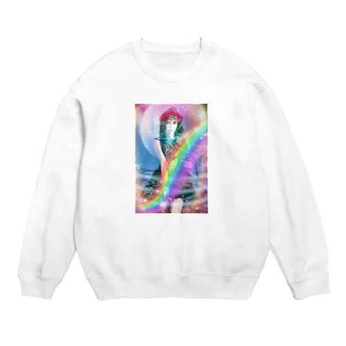 universalPrincess healing rainbow Crew Neck Sweatshirt