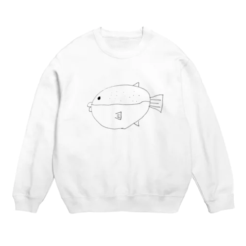 ふぐくん Crew Neck Sweatshirt