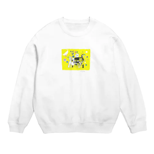 キャット テーブル Crew Neck Sweatshirt