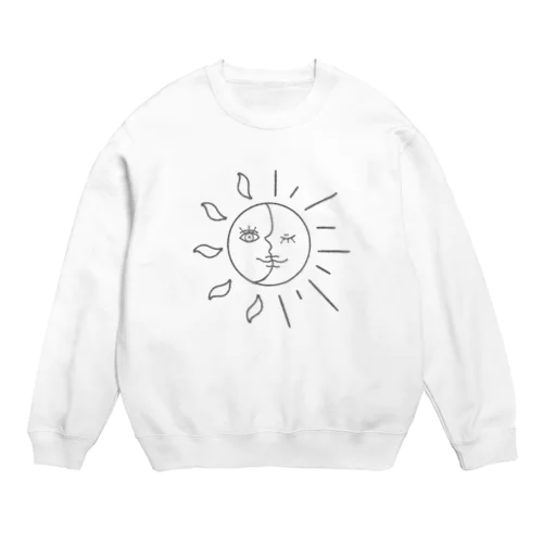 太陽と月 Crew Neck Sweatshirt