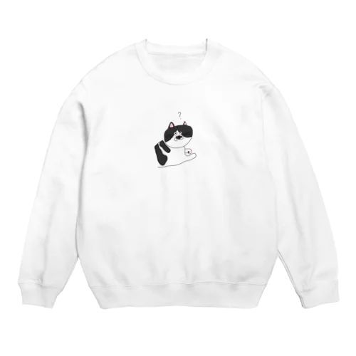 ハテナ猫ちゃん Crew Neck Sweatshirt