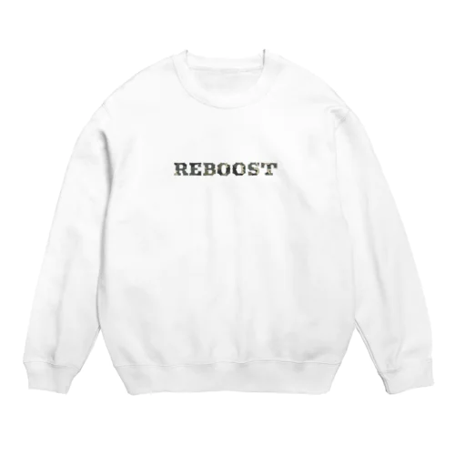 アウトドアな迷彩ロゴ【 REBOOST 】 Crew Neck Sweatshirt