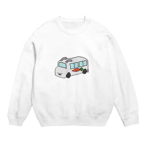 うさぎ幼稚園(しろ) Crew Neck Sweatshirt