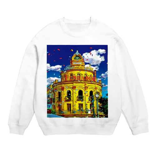 スペイン ヘレス・デ・ラ・フロンテーラの街角 Crew Neck Sweatshirt