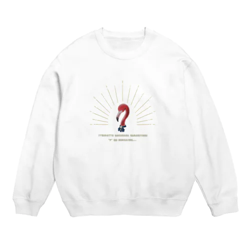 フラミンゴ・リボン Crew Neck Sweatshirt