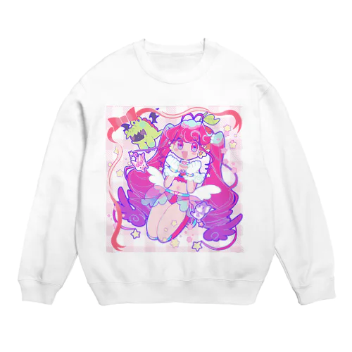 まじかる♡メロコチャンのめろはぴチェッキー Crew Neck Sweatshirt