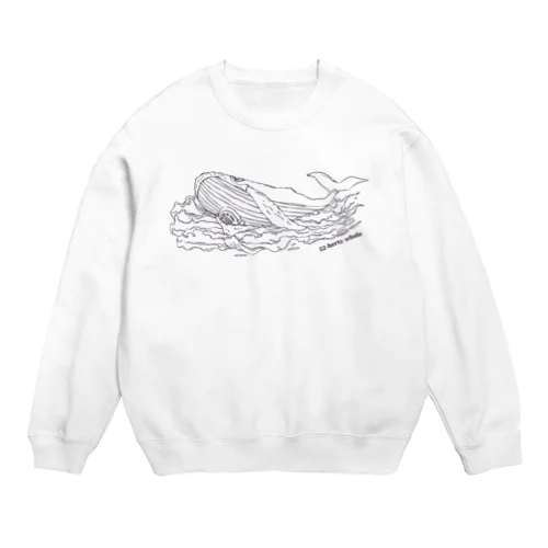 世界でもっとも孤独なクジラとラジオ【チャリティー】 Crew Neck Sweatshirt