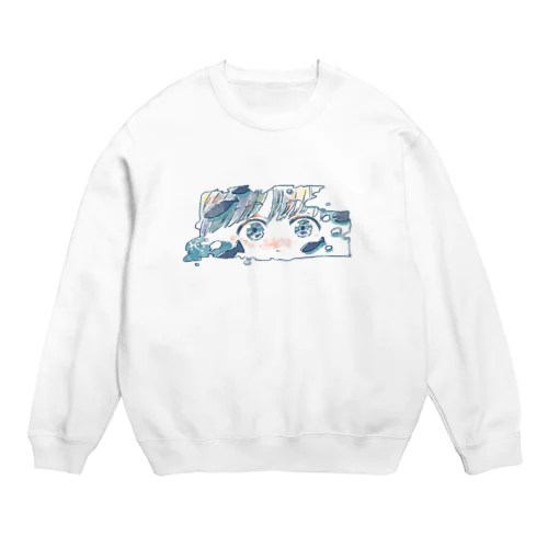 小さきもののおめめ（織声） Crew Neck Sweatshirt