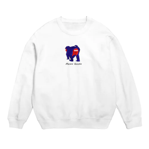 Japanese Macaque(bright color) Crew Neck Sweatshirt