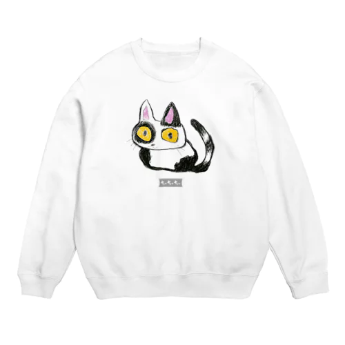 ぶちねこ Crew Neck Sweatshirt