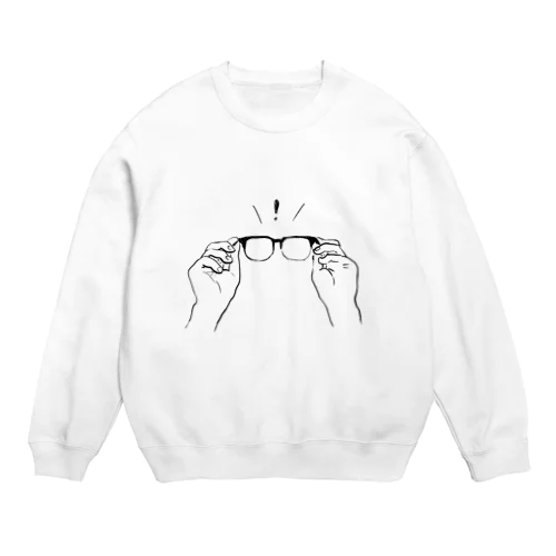 glasses left Crew Neck Sweatshirt