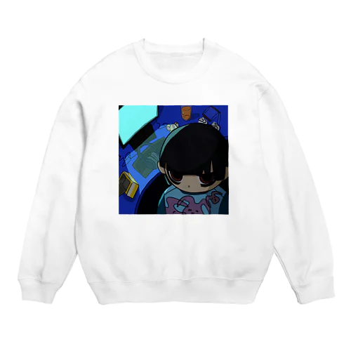 くまがすごい人 Crew Neck Sweatshirt