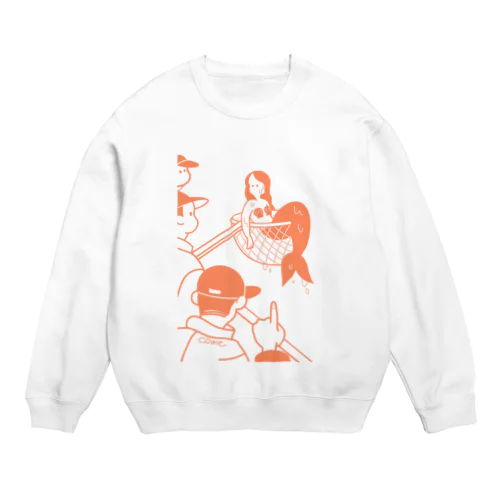 人魚ダ！ Crew Neck Sweatshirt