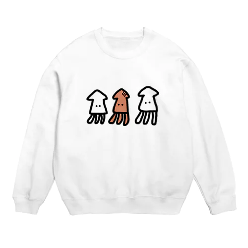 いか焼きイカいか Crew Neck Sweatshirt