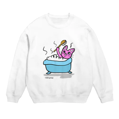 い，い，ゆ，だ，ニャーンコ Crew Neck Sweatshirt