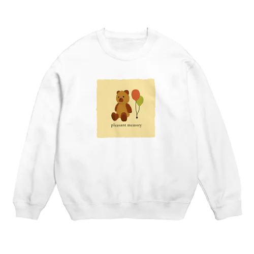 テッディーとフーセンさん Crew Neck Sweatshirt