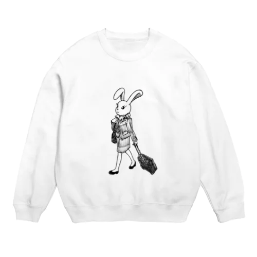 CAのウサ子 Crew Neck Sweatshirt