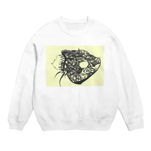 小心者のヤドカリ Crew Neck Sweatshirt