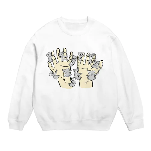 両手いっぱいのコアラ Crew Neck Sweatshirt