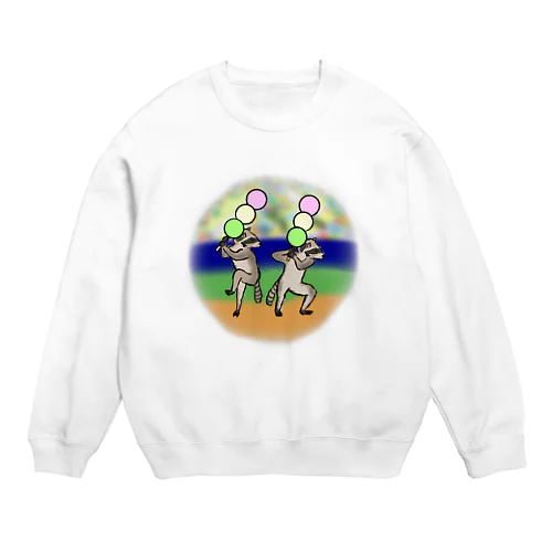 串団子プロ野球(洗熊) Crew Neck Sweatshirt