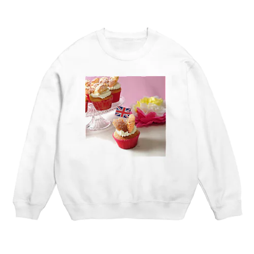 バタフライカップケーキ ソロ Crew Neck Sweatshirt