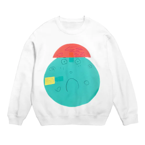 【子どもの絵】びっくりくん Crew Neck Sweatshirt