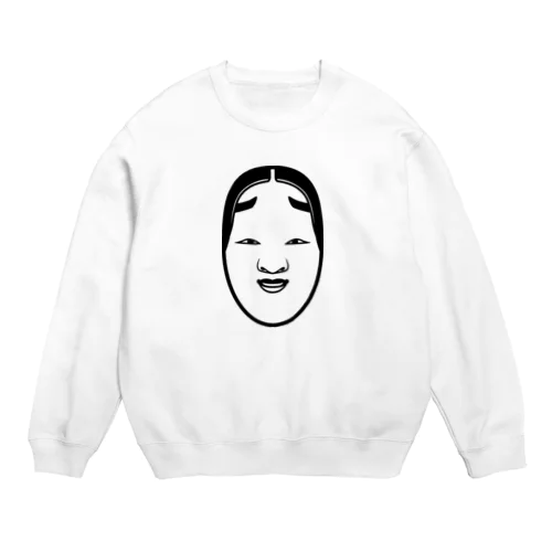 能面 ブラック Crew Neck Sweatshirt