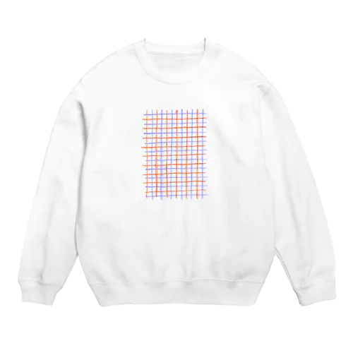 チェック柄 Crew Neck Sweatshirt