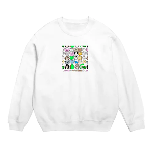 わしらあにまる Crew Neck Sweatshirt