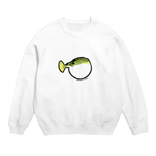 ぷんぷくフグ Crew Neck Sweatshirt