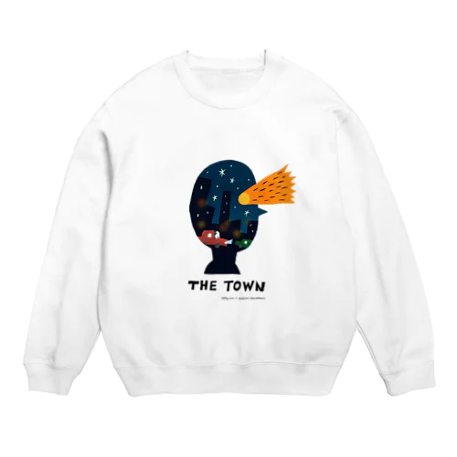 thetown_black Crew Neck Sweatshirt